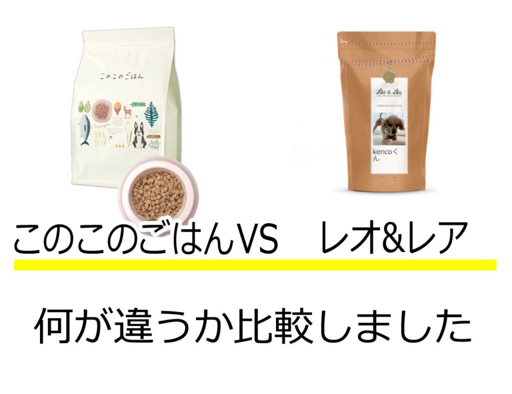 このこのごはんレオレア比較